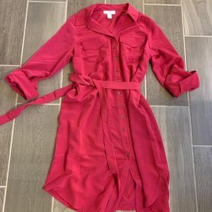 Motherhood Maternity Pink Shirt Dress